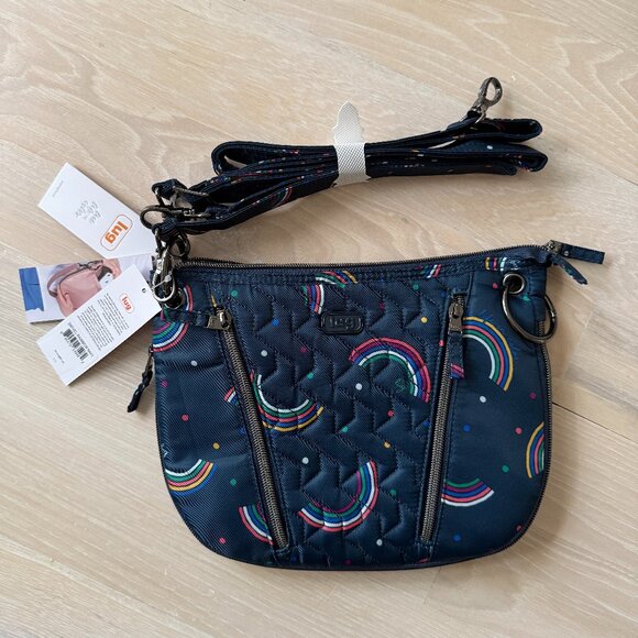 Lug Swivel Convertible Crossbody - Rainbow Navy - Picture 1 of 5